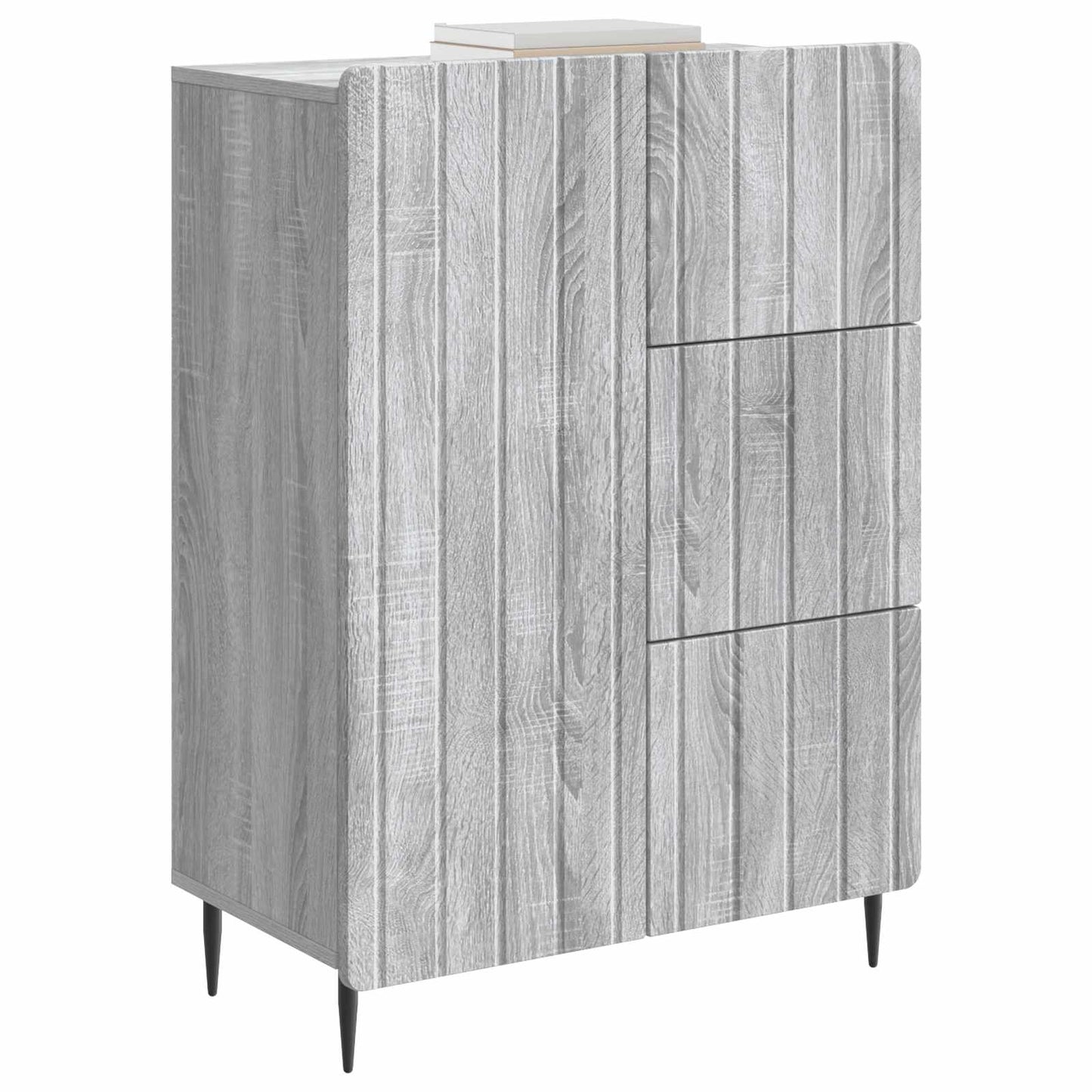 Sideboard Grå sonoma-eg 66 x 34,5 x 91,5 cm Konstrueret træ