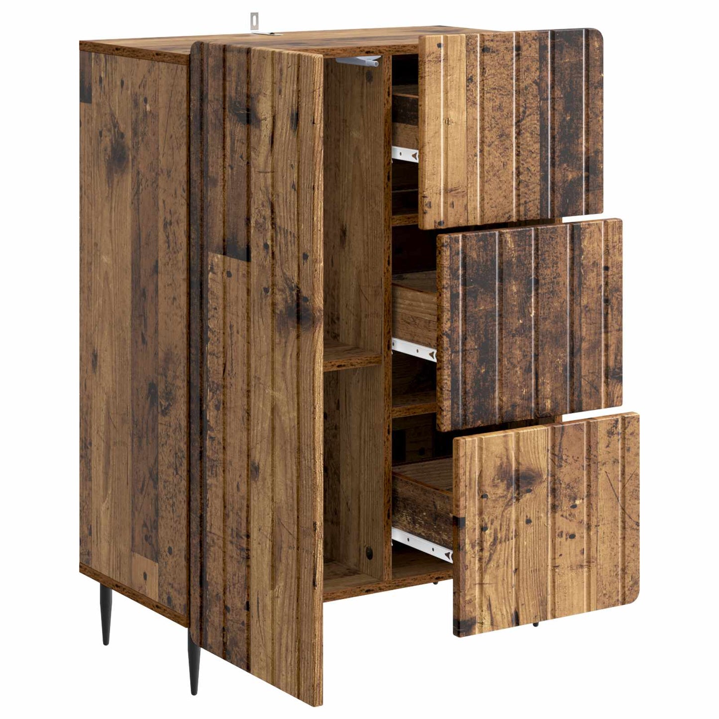 Sideboard Gammelt træ 66 x 34,5 x 91,5 cm Konstrueret træ