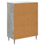 Sideboard med skuffe Betongrå 66 x 34,5 x 92 cm Konstrueret træ