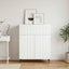 Sideboard Hvid højglans 66 x 34,5 x 92 cm Konstrueret træ