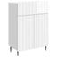 Sideboard Hvid højglans 66 x 34,5 x 92 cm Konstrueret træ