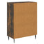 Sideboard med skuffe Røget eg 66 x 34,5 x 92 cm Konstrueret træ