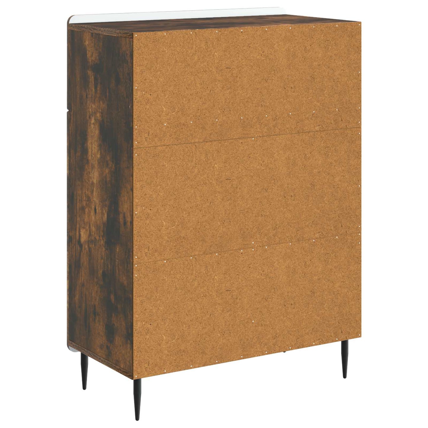 Sideboard med skuffe Røget eg 66 x 34,5 x 92 cm Konstrueret træ