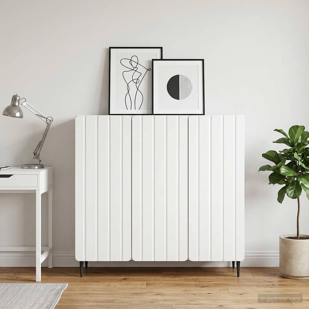 Sideboard Hvid 89 x 34,5 x 82 cm Konstrueret træ