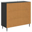 Sideboard Sort 89 x 34,5 x 82 cm Konstrueret træ