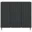Sideboard Sort 89 x 34,5 x 82 cm Konstrueret træ