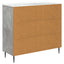 Sideboard Betongrå 89 x 34,5 x 82 cm Konstrueret træ