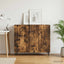 Sideboard Røget eg 89 x 34,5 x 82 cm Konstrueret træ
