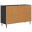 Sideboard med skuffe Sort 89 x 34,5 x 62 cm Konstrueret træ