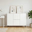 Sideboard Hvid højglans 89 x 34,5 x 62 cm Konstrueret træ