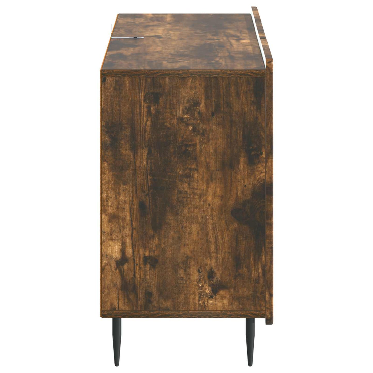 Sideboard med skuffe Røget eg 89 x 34,5 x 62 cm Konstrueret træ