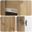 Sideboard Artisan-eg 89 x 34,5 x 62 cm Konstrueret træ