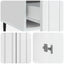 Sideboard Hvid højglans 66 x 34,5 x 97 cm Konstrueret træ