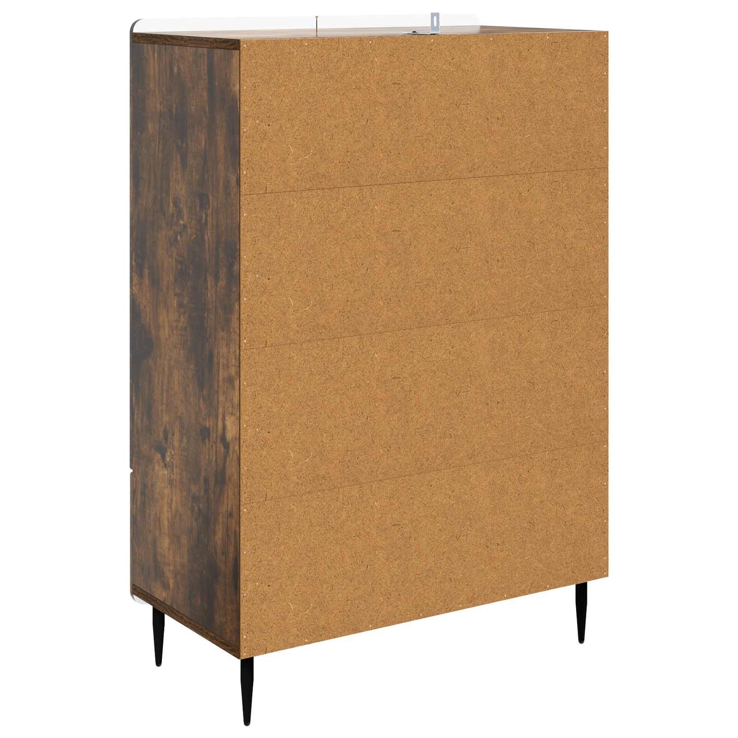 Sideboard med skuffe Røget eg 66 x 34,5 x 97 cm Konstrueret træ
