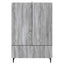 Sideboard Grå sonoma-eg 66 x 34,5 x 97 cm Konstrueret træ