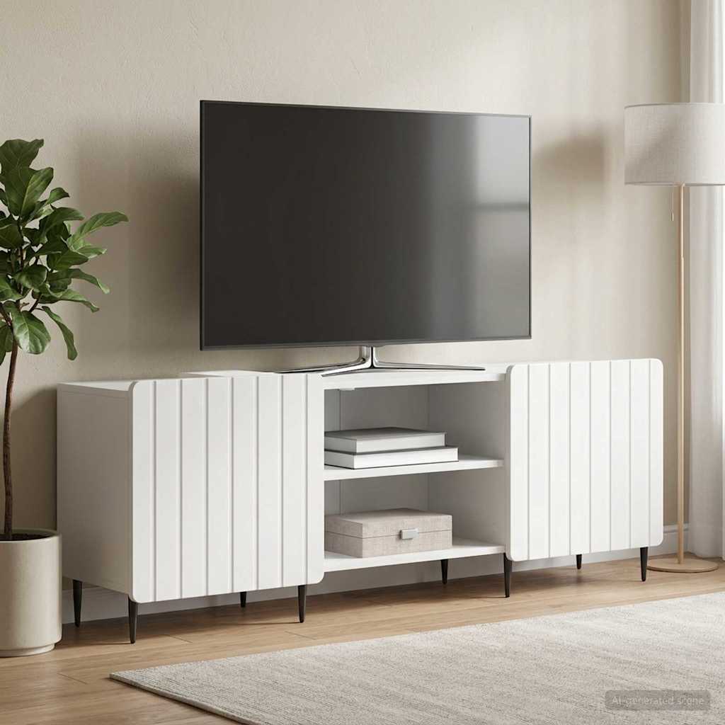 TV-skab Hvid 150 x 31 x 52 cm Konstrueret træ