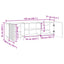 TV-skab Sonoma-eg 150 x 31 x 52 cm Konstrueret træ