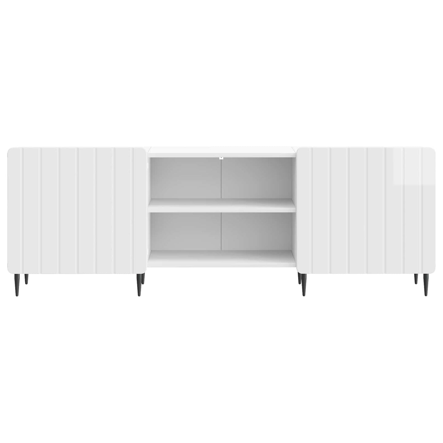 TV-skab Hvid højglans 150 x 31 x 52 cm Konstrueret træ