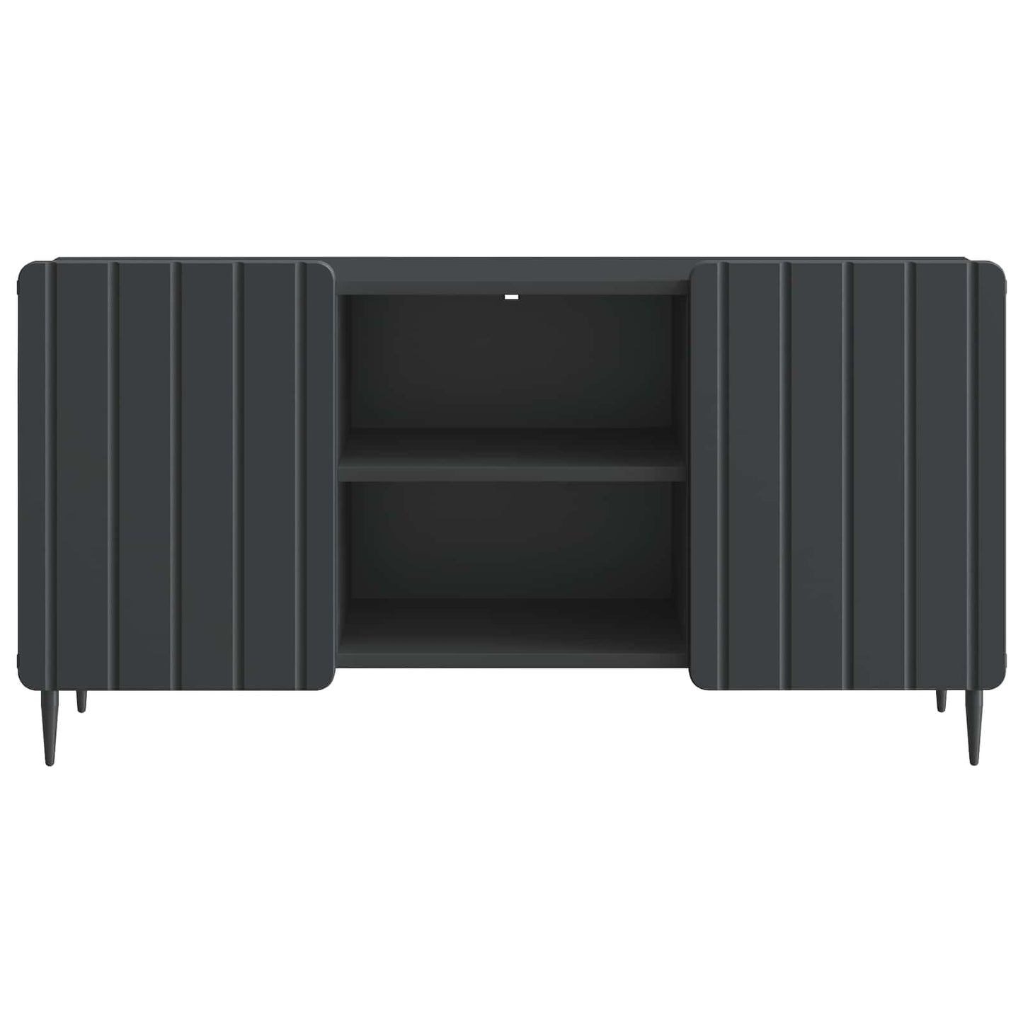 TV-skab Sort 102 x 34,5 x 52 cm Konstrueret træ