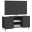 TV-skab Sort 102 x 34,5 x 52 cm Konstrueret træ