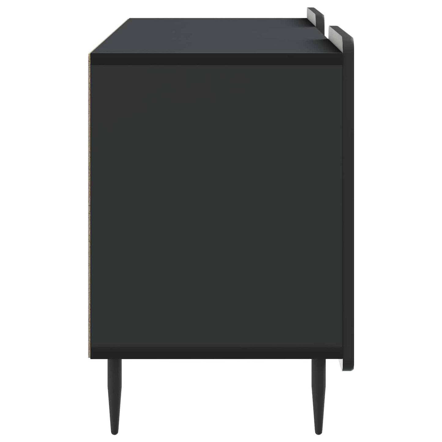 TV-skab Sort 102 x 34,5 x 52 cm Konstrueret træ