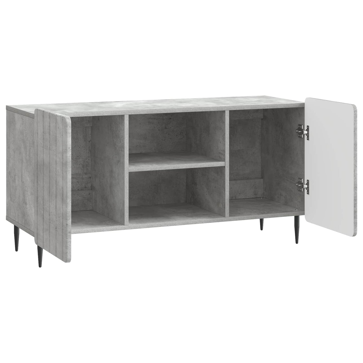 TV-skab Betongrå 102 x 34,5 x 52 cm Konstrueret træ