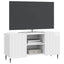 TV-skab Hvid højglans 102 x 34,5 x 52 cm Konstrueret træ