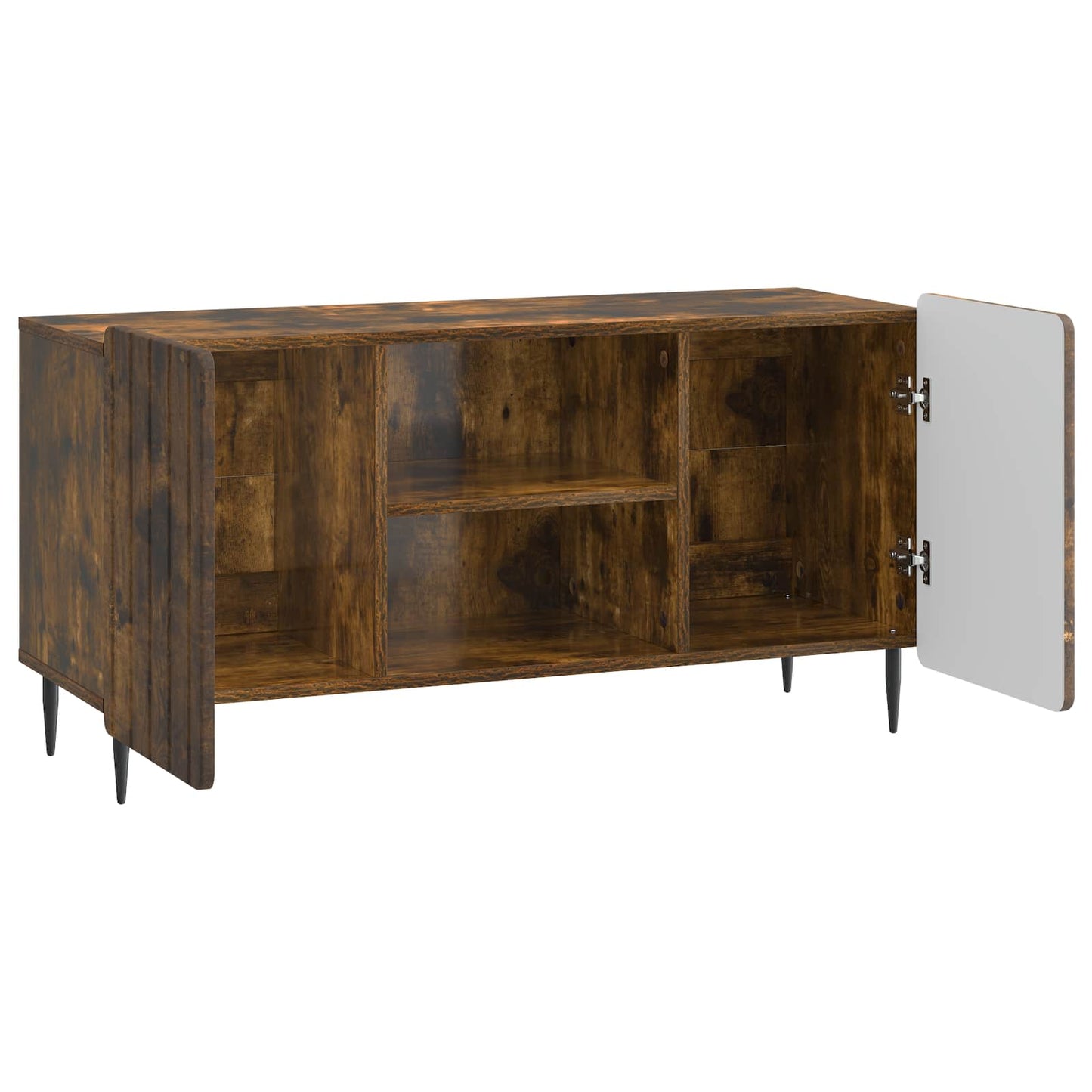 TV-skab Røget eg 102 x 34,5 x 52 cm Konstrueret træ
