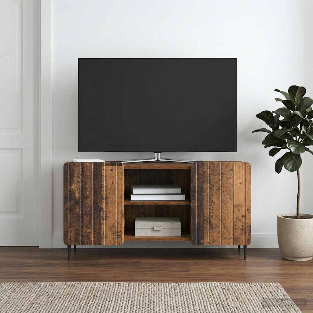 TV-skab Gammelt træ 102 x 34,5 x 52 cm Konstrueret træ