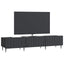 TV-skab med skuffe Sort 147 x 34,5 x 32 cm Konstrueret træ