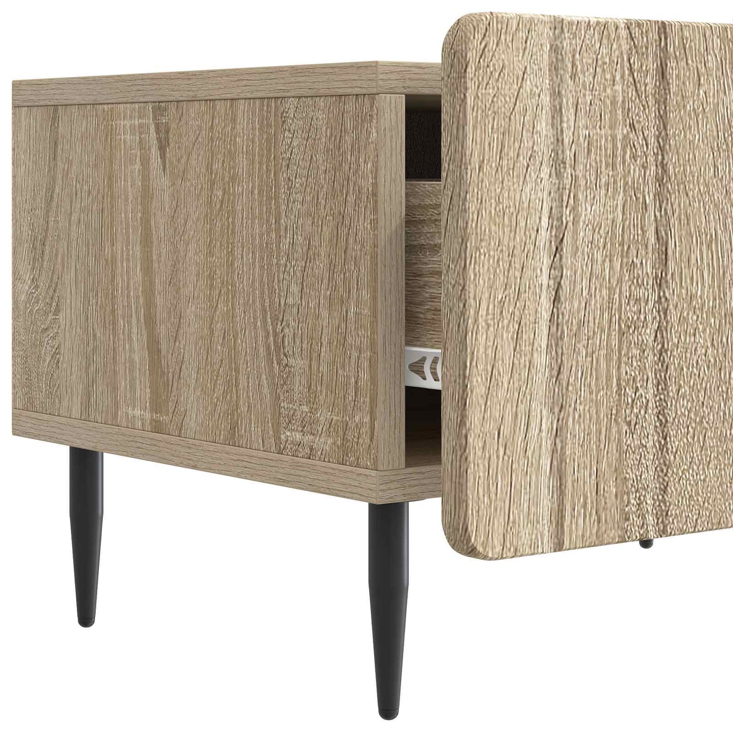 TV-skab med skuffe Sonoma-eg 147 x 34,5 x 32 cm Konstrueret træ