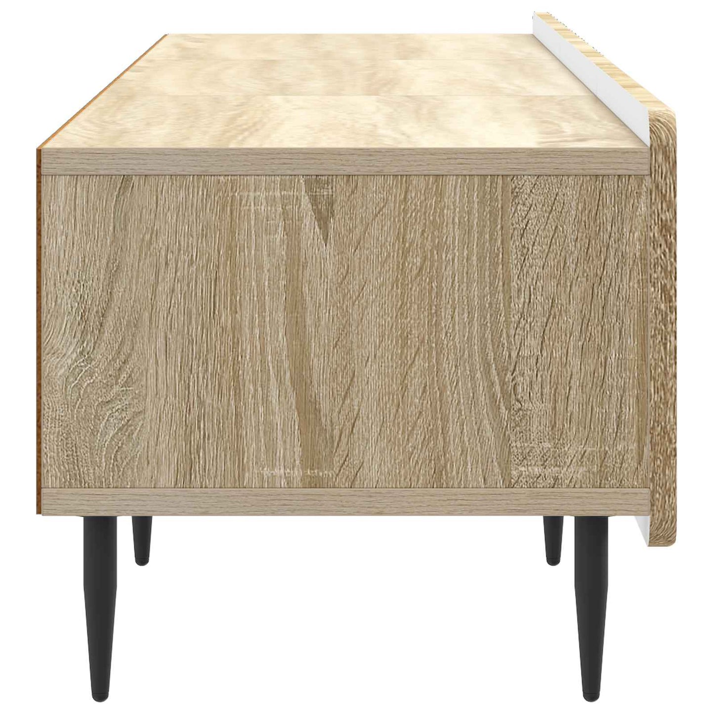 TV-skab med skuffe Sonoma-eg 147 x 34,5 x 32 cm Konstrueret træ
