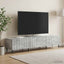 TV-skab med skuffe Betongrå 147 x 34,5 x 32 cm Konstrueret træ