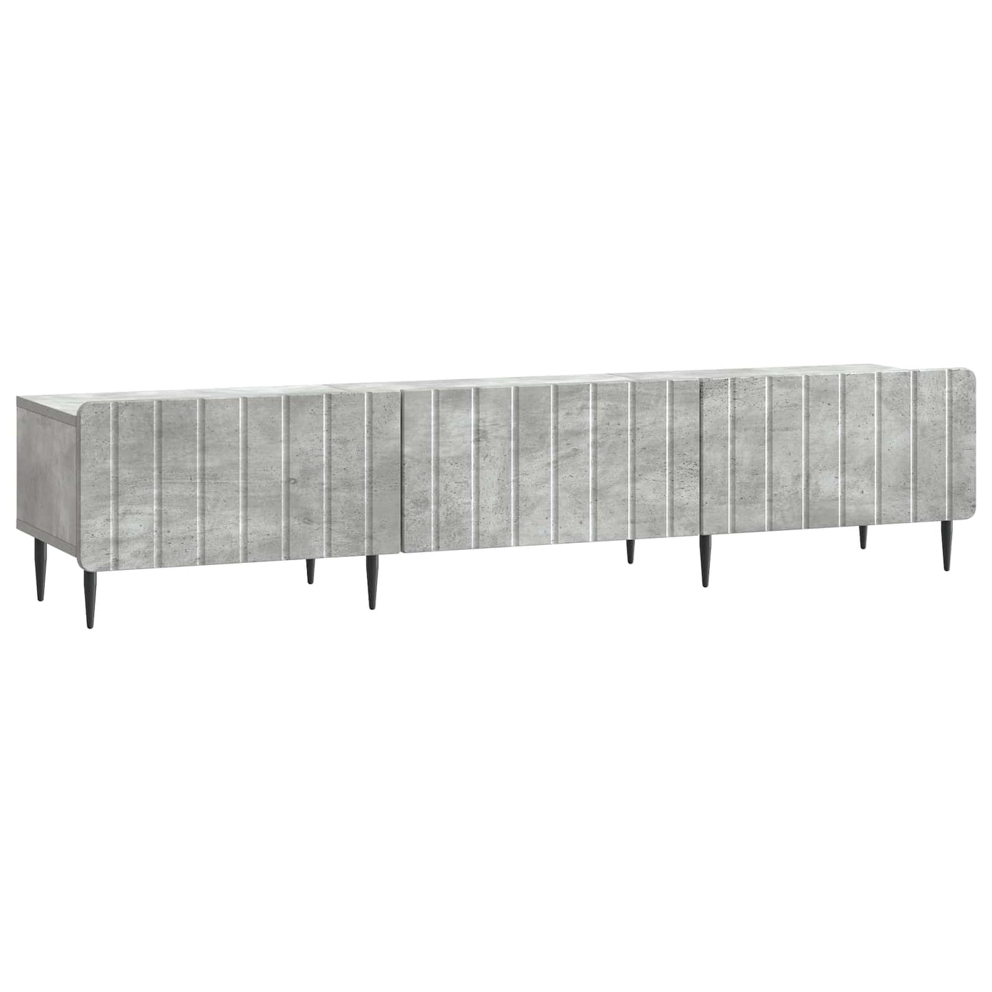 TV-skab med skuffe Betongrå 147 x 34,5 x 32 cm Konstrueret træ