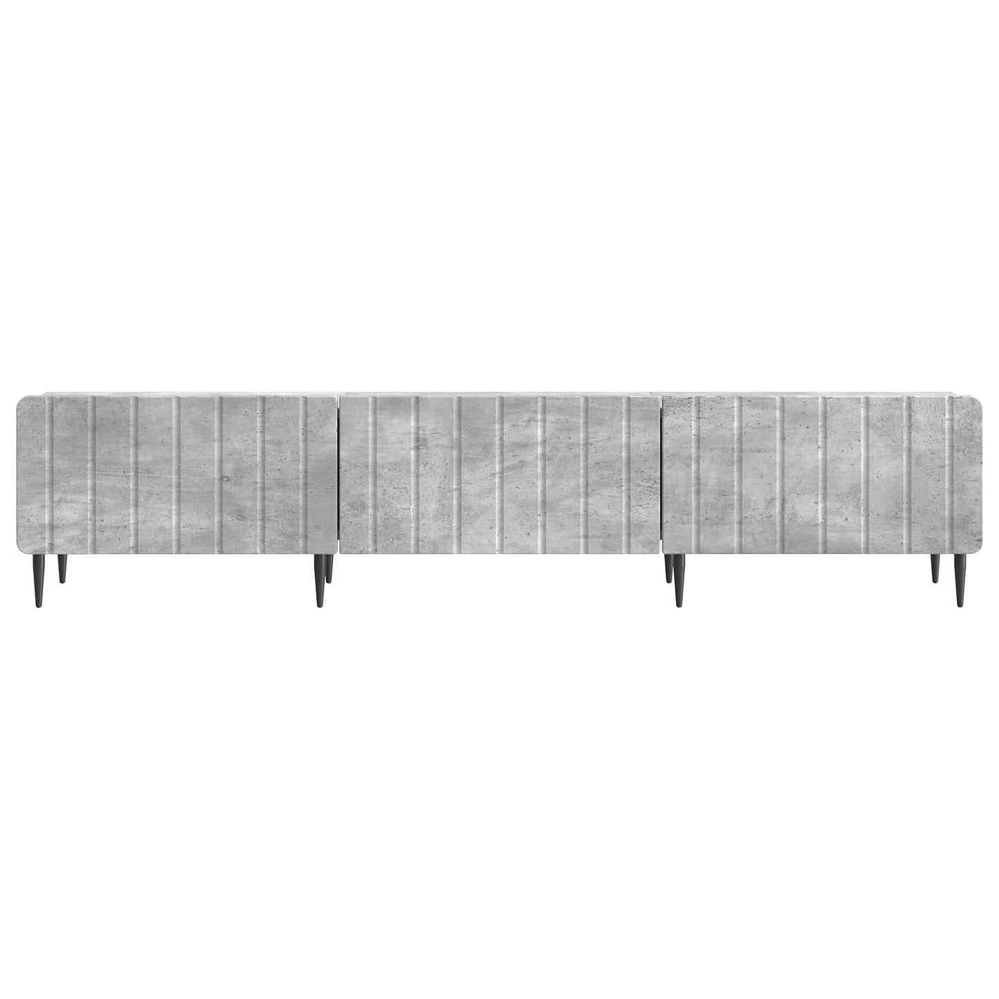 TV-skab med skuffe Betongrå 147 x 34,5 x 32 cm Konstrueret træ