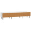 TV-skab Hvid højglans 147 x 34,5 x 32 cm Konstrueret træ