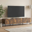 TV-skab med skuffe Røget eg 147 x 34,5 x 32 cm Konstrueret træ