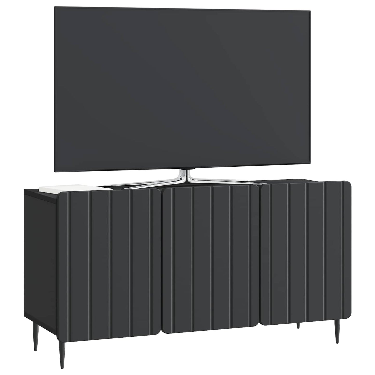 TV-skab Sort 99 x 34,5 x 52 cm Konstrueret træ