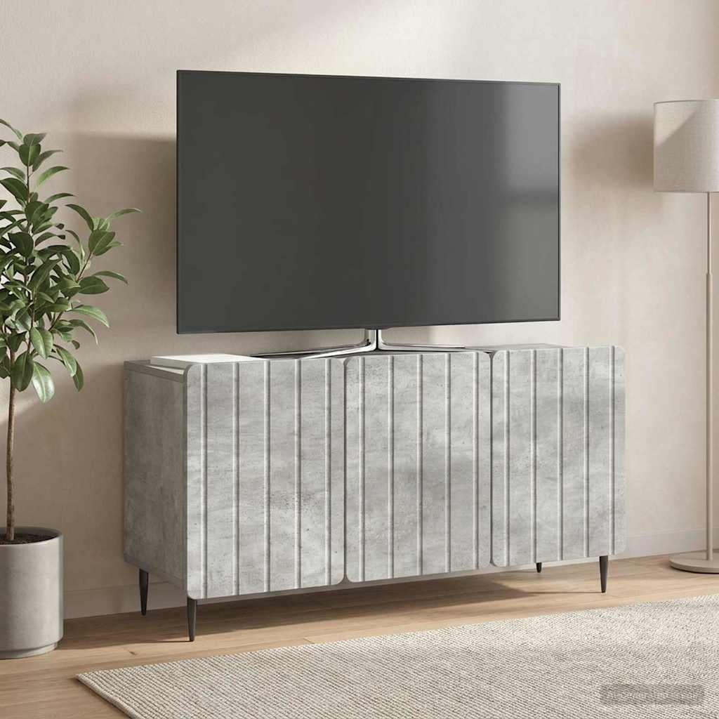 TV-skab Betongrå 99 x 34,5 x 52 cm Konstrueret træ