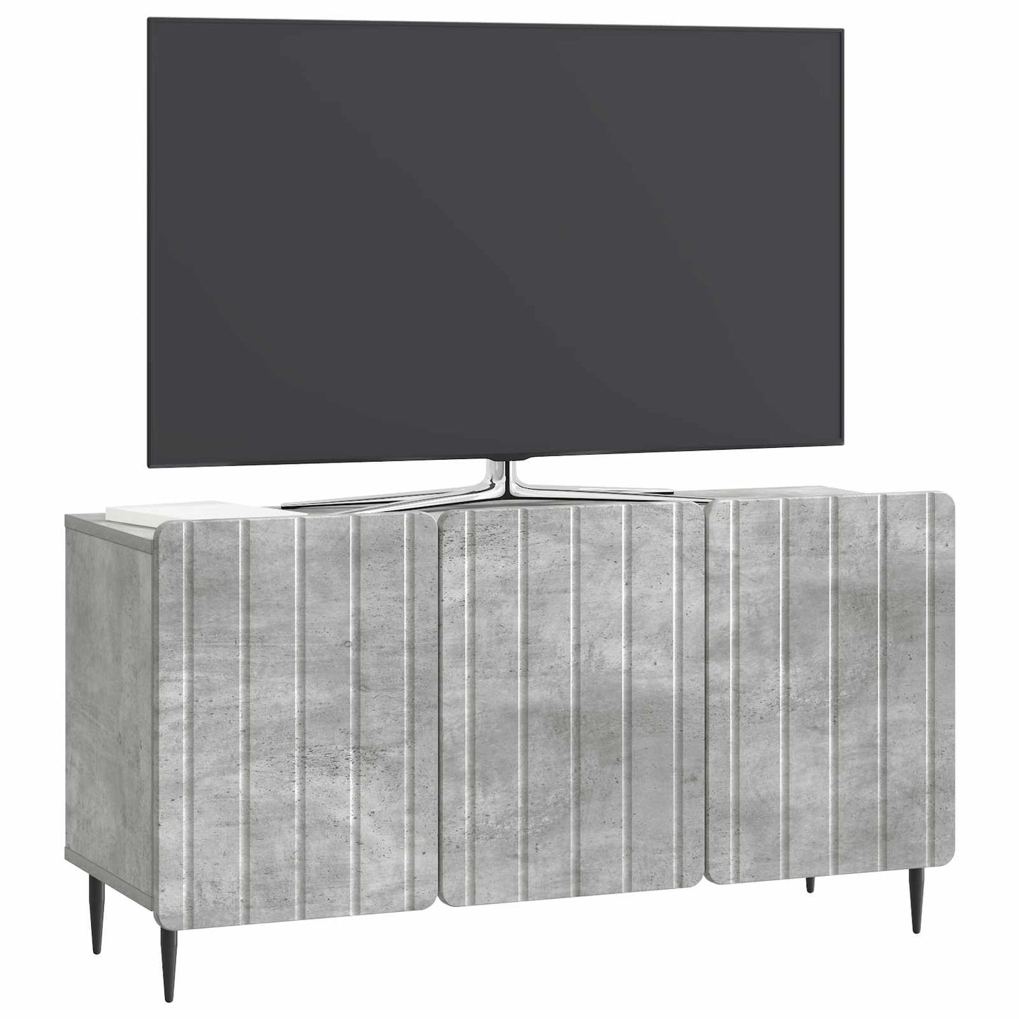 TV-skab Betongrå 99 x 34,5 x 52 cm Konstrueret træ