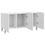 TV-skab Hvid højglans 99 x 34,5 x 52 cm Konstrueret træ