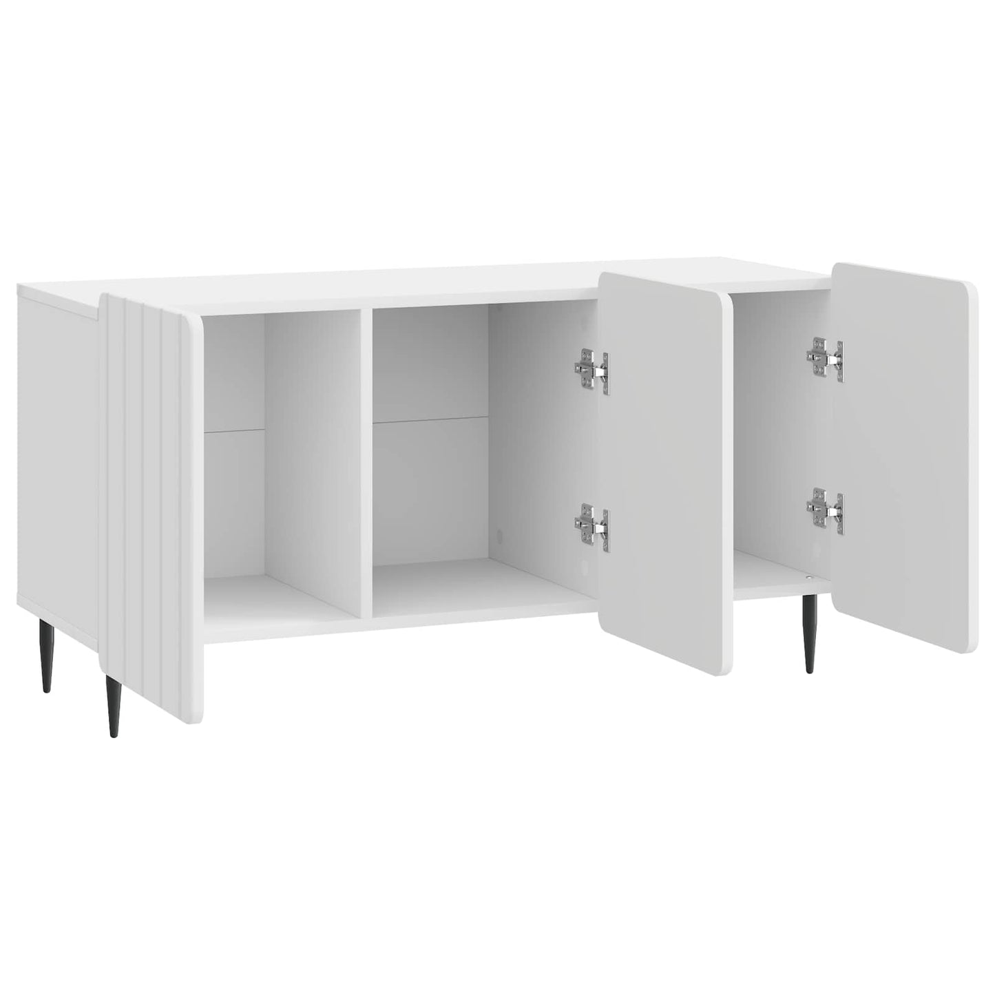 TV-skab Hvid højglans 99 x 34,5 x 52 cm Konstrueret træ