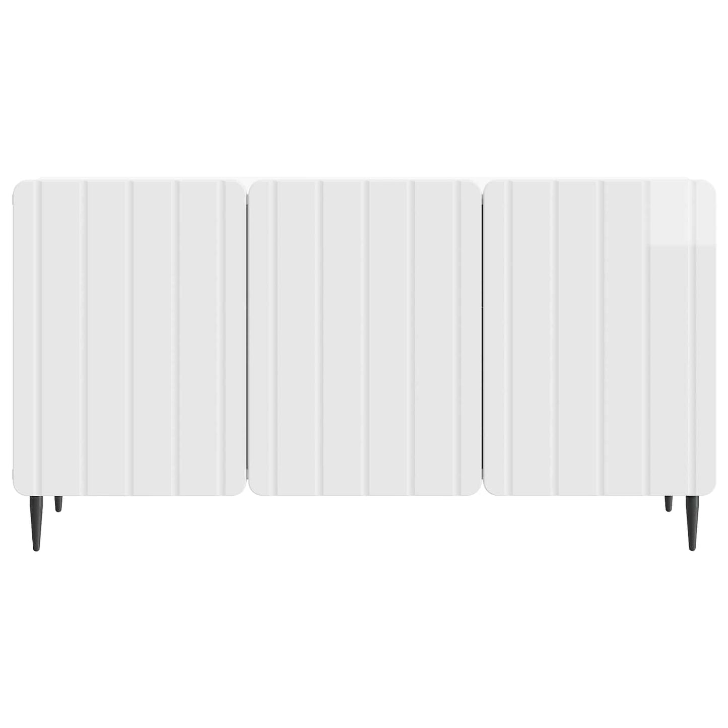 TV-skab Hvid højglans 99 x 34,5 x 52 cm Konstrueret træ