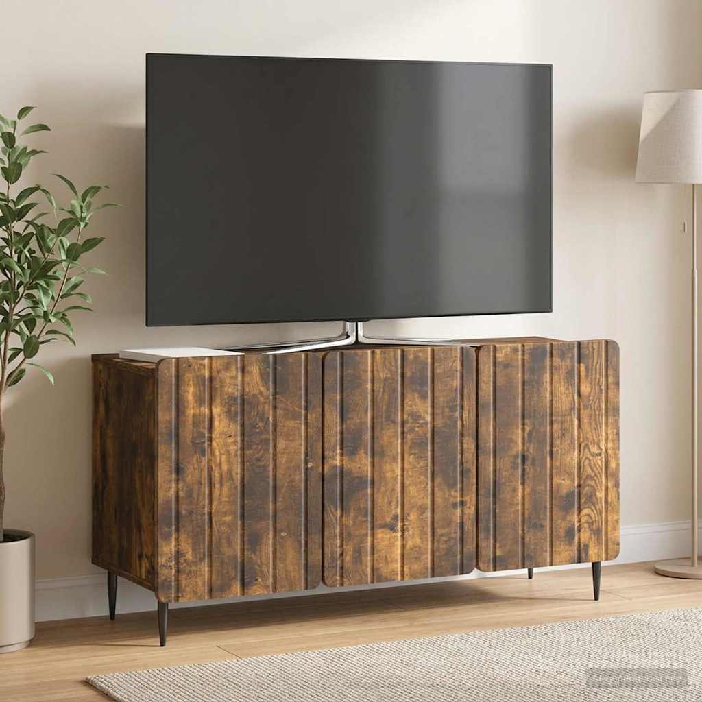 TV-skab Røget eg 99 x 34,5 x 52 cm Konstrueret træ