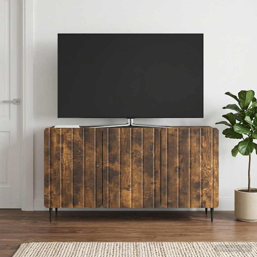 TV-skab Røget eg 99 x 34,5 x 52 cm Konstrueret træ