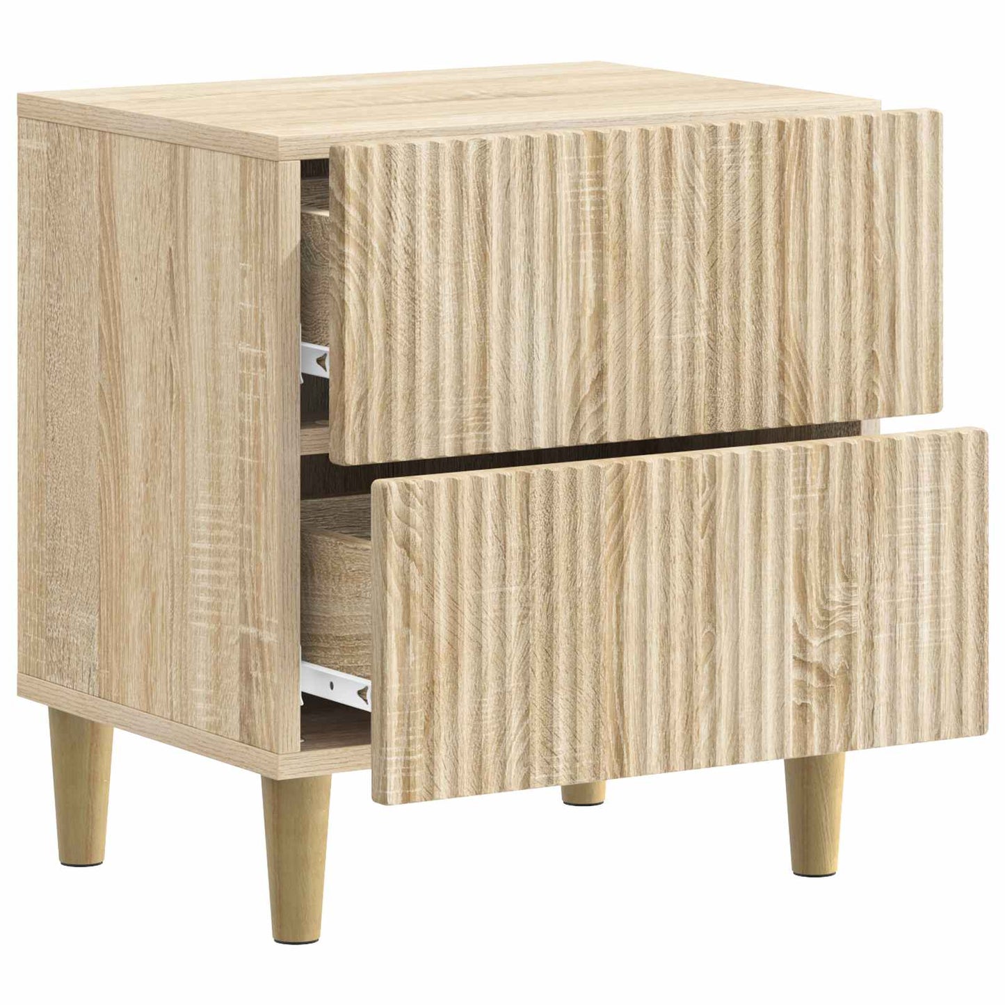 Natskab 2 stk. Sonoma-eg 43 x 34,5 x 48 cm Konstrueret træ
