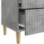 Natskab 2 pcs Betongrå 43 x 34,5 x 48 cm Konstrueret træ