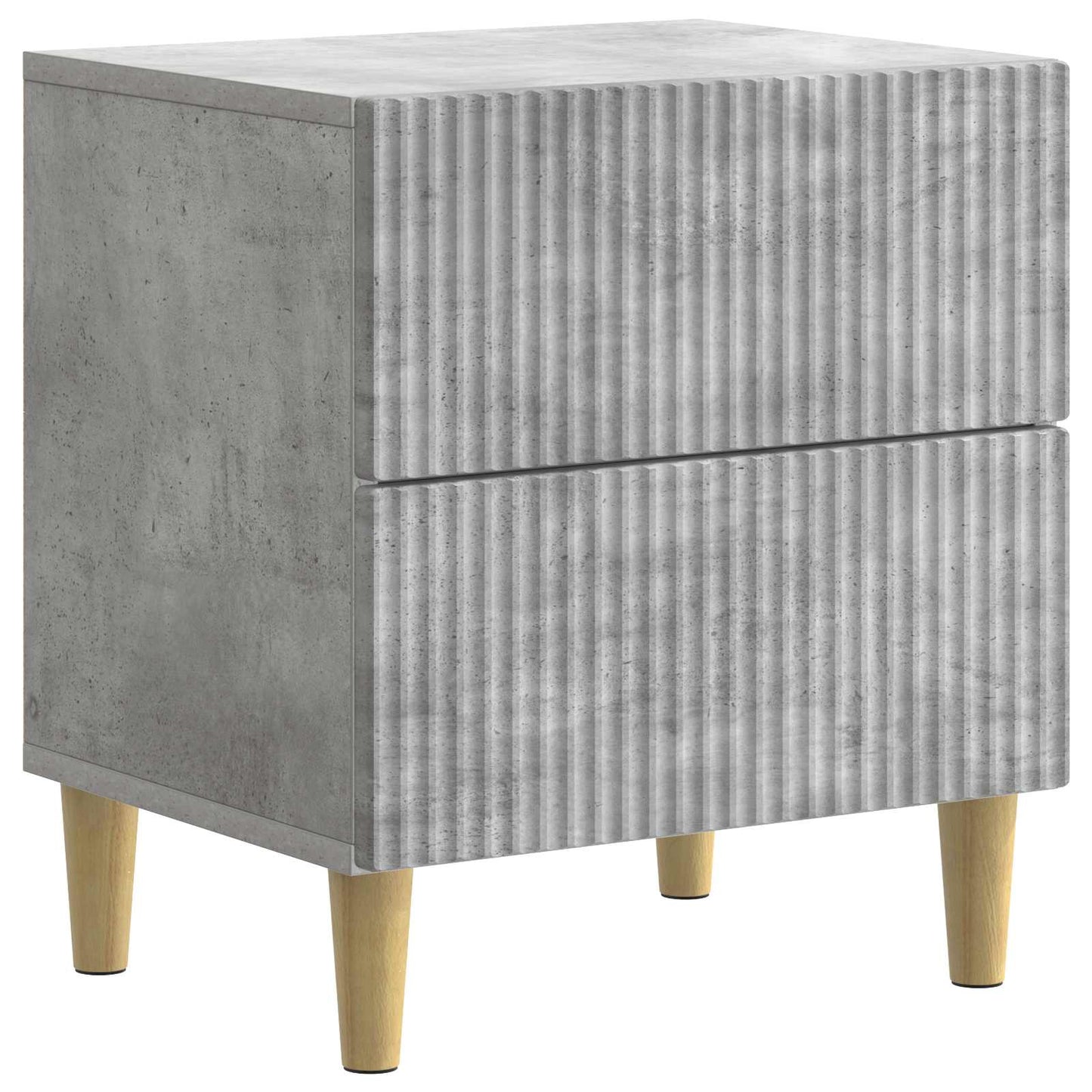 Natskab 2 pcs Betongrå 43 x 34,5 x 48 cm Konstrueret træ