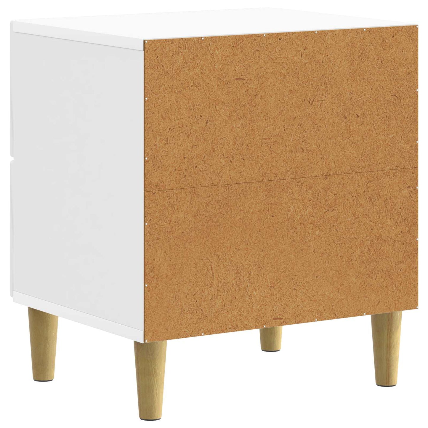 Natskab 2 pcs Hvid højglans 43 x 34,5 x 48 cm Konstrueret træ