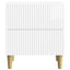 Natskab 2 pcs Hvid højglans 43 x 34,5 x 48 cm Konstrueret træ